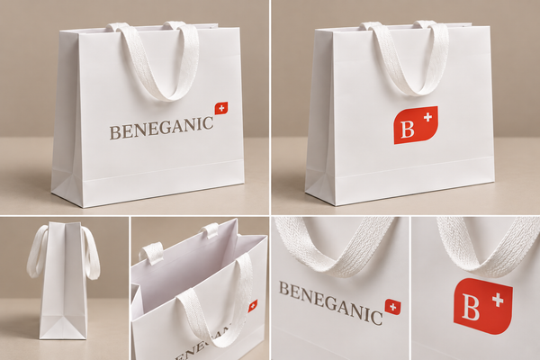 BENEGANIC Tragetasche | 30 × 10 × 30 cm