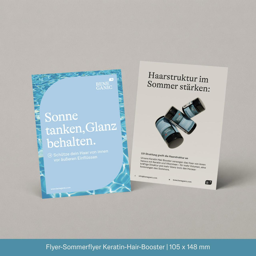 Sommerflyer - Sonne tanken, Glanz behalten